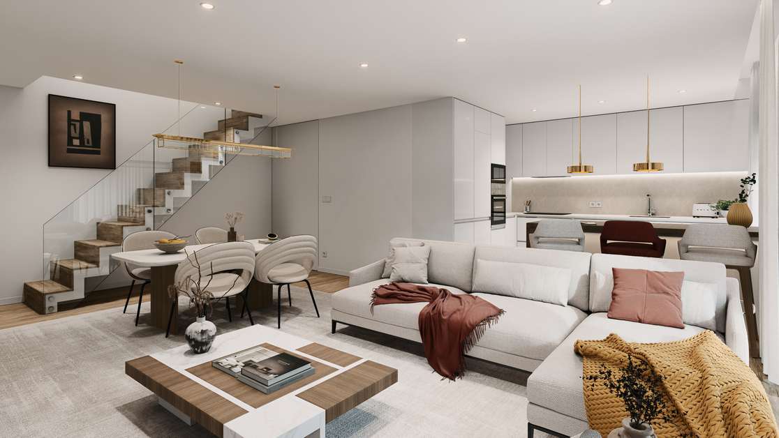 Apartamento coimbra-condeixa T2-Duplex sala